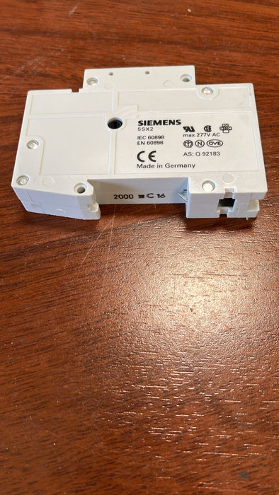 Siemens interruptor MCB de un solo polo 5SX21 C16