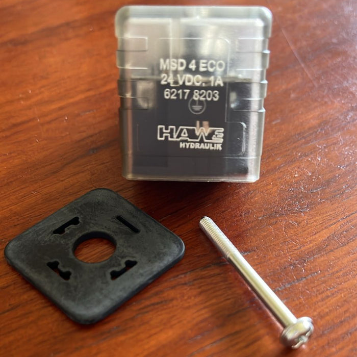 HAWE 6217 8203 Female Plug type MSD4  24vdc 1A