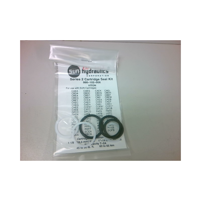 Kit de sellos de Viton Sun Hydraulics 990-002-006