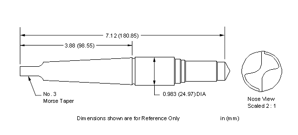 Sun Hydraulics Cavidad T-10A barrena de forma, cónicos Morse 994010001