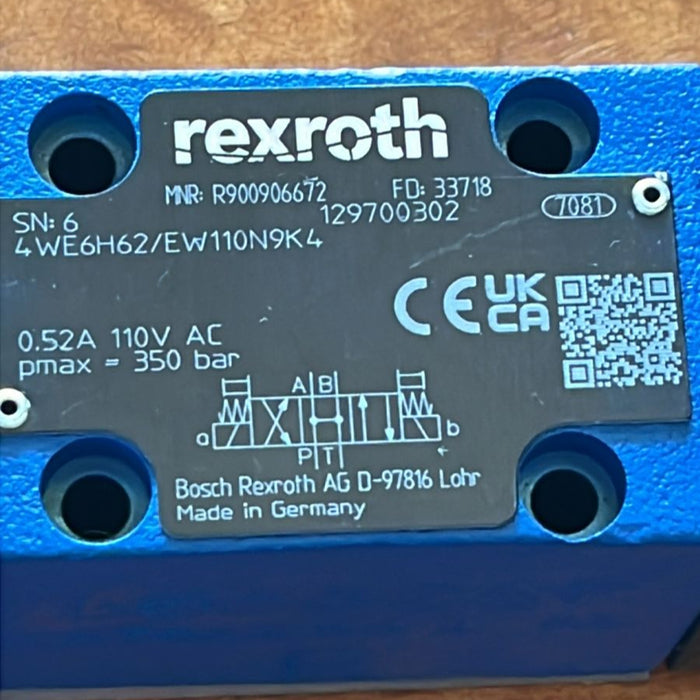 Rexroth Válvula direccional de corredera  4WE6H6X/EW110N9K4