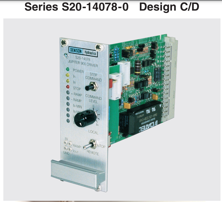 Denison controlador Jupiter 900 S20-14078-0 Eurocard version design C/D