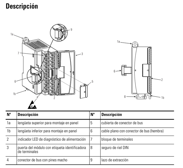 Allen Bradley Módulo de entrada de resistencia 1762-IR4