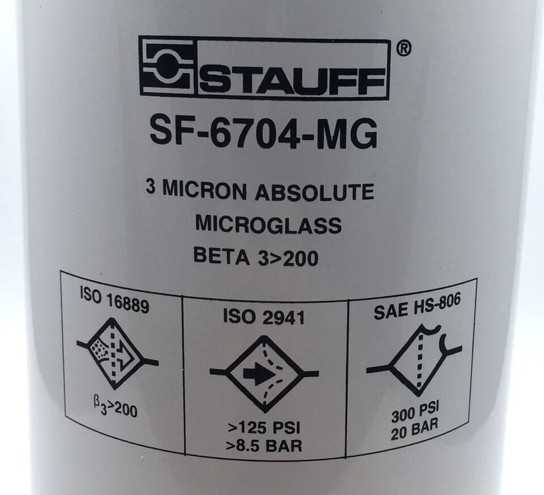 Stauff elemento de filtro SF-6704-MG